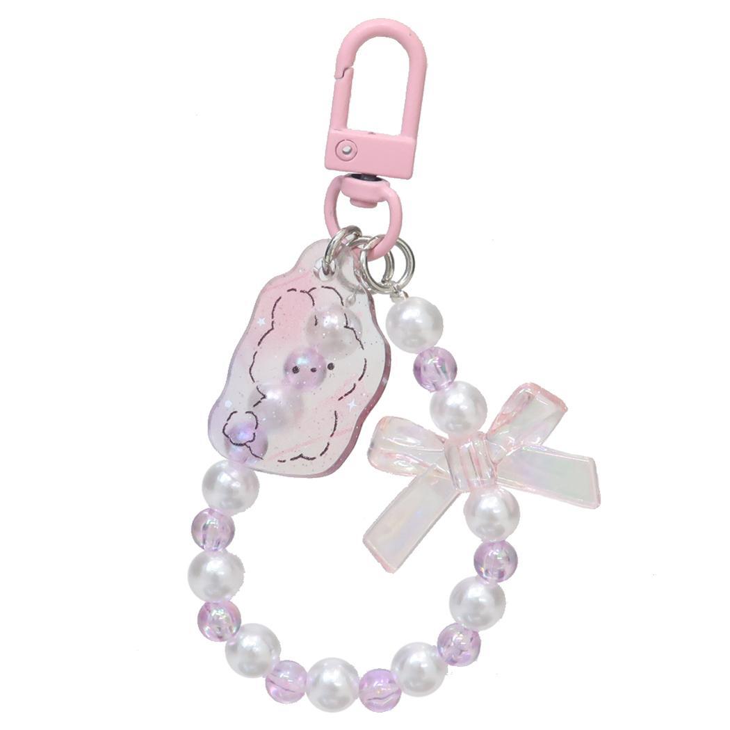 メルシーミルフォア キーチャーム アクリルチャーム付きビーズキーホルダー うさぎ クーリア プレゼント かわいい グッズ拍卖