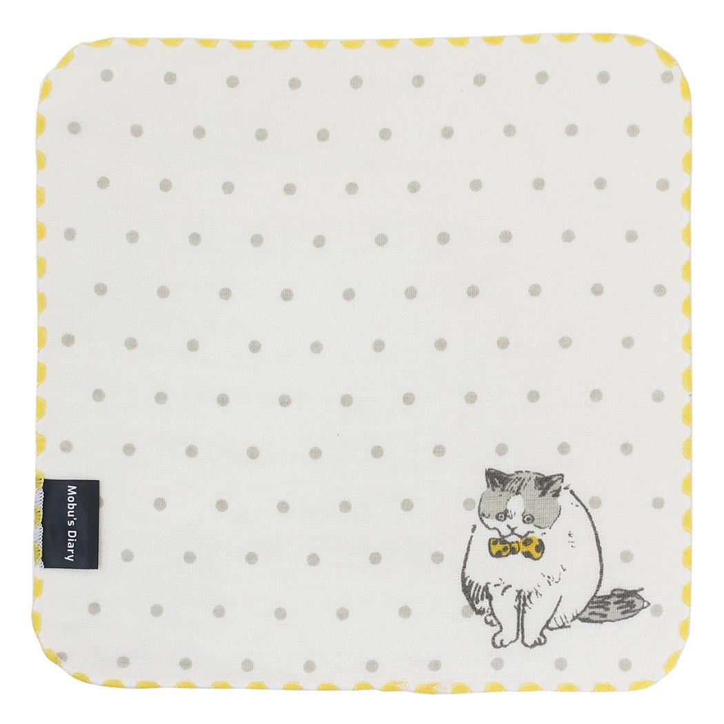 Mobu's Diary ミニタオル ガーゼハンカチ Ribbon Green Flash 汗拭きタオル かわいい グッズ拍卖