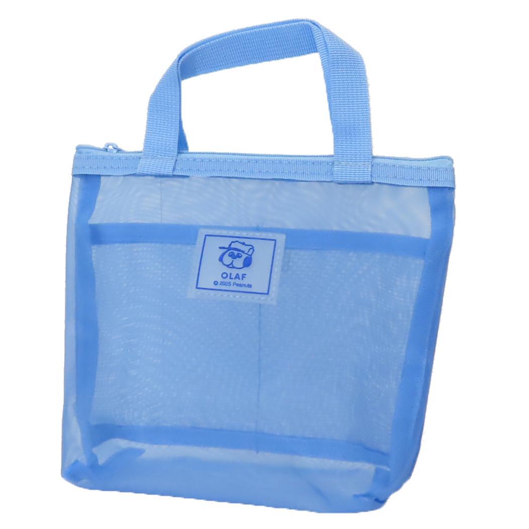 スヌーピー コスメポーチ 持ち手付きメッシュポーチ オラフ ピーナッツ カミオジャパン 小物入れ キャラクター グッズ拍卖