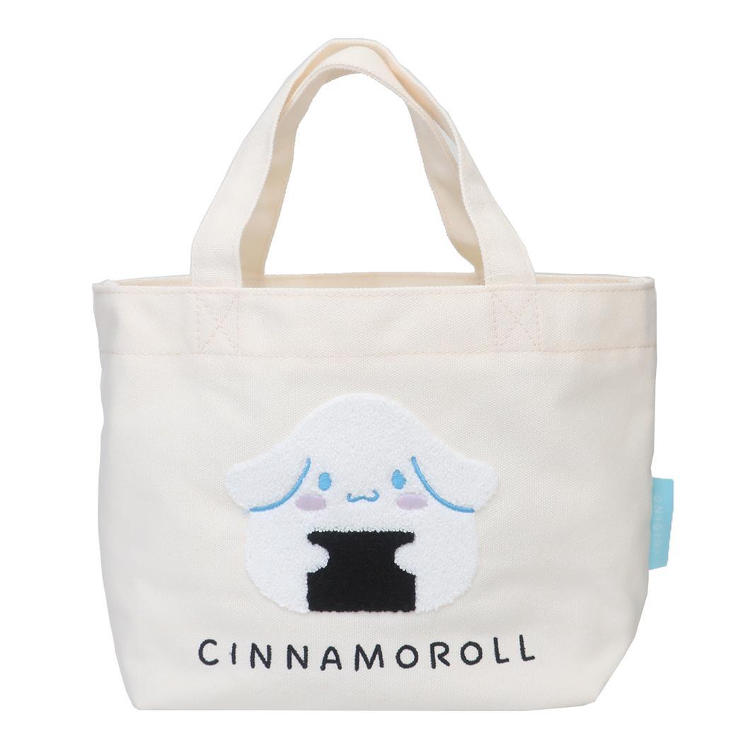 シナモロール ランチバッグ 帆布ミニトート 相良刺繍 おにぎりシリーズ サンリオ ケイカンパニー お弁当かばん キャラクター グッ拍卖
