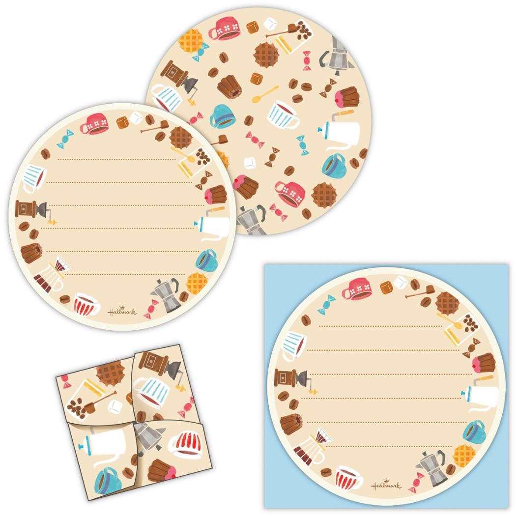 メッセージシート ミニレターシート 10枚入 コーヒー 日本ホールマーク 手紙 レター メッセージ 手渡し 一言メモ グッズ拍卖