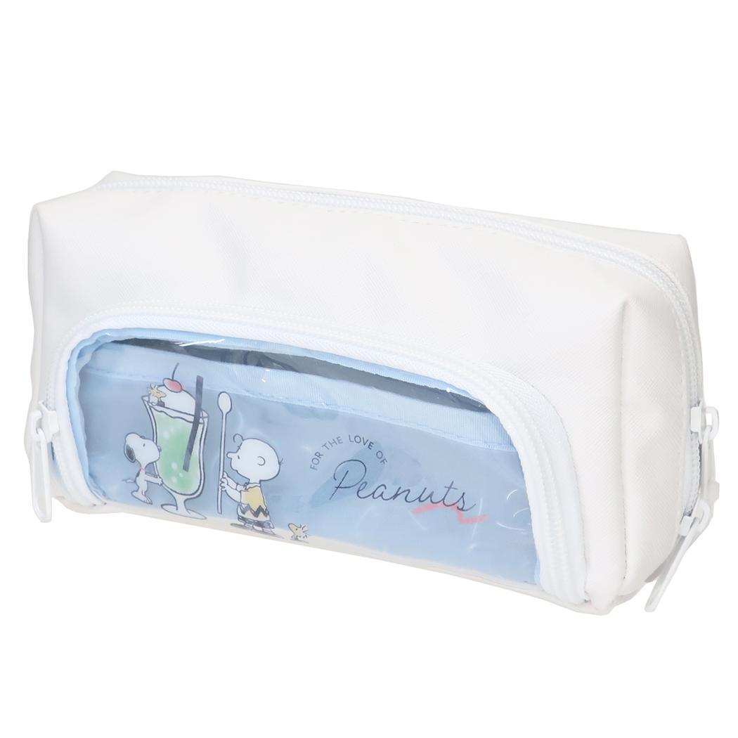 スヌーピー ペンポーチ フロントオープンペンケース DESSERT TIME ピーナッツ カミオジャパン 筆箱 新学期準備文具 キ拍卖