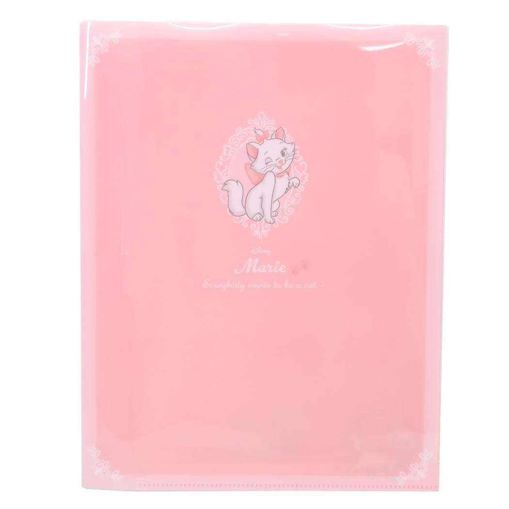 おしゃれキャット ポケットファイル 2ポケットクリアファイル A4 マリー ディズニーネコの日 ディズニー カミオジャパン 新学期拍卖
