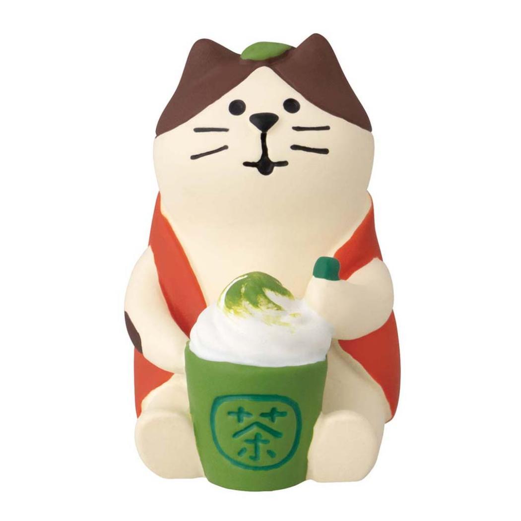 concombre お茶でいっぷく福茶園 マスコット 抹茶ラテ猫 デコレ インテリア かわいい グッズ拍卖