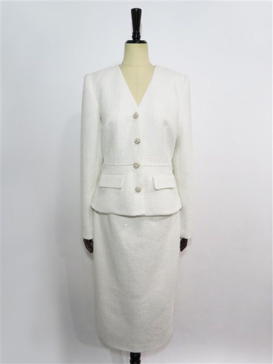 64326 Self-portrait ブークレ スーツスタイル 切替 ワンピース拍卖