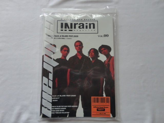 『INrain magazine VOL.00 coldrain Looking back at BLARE FEST.2020』 令和2年 袋 バンドスコアENVY収録 拍卖