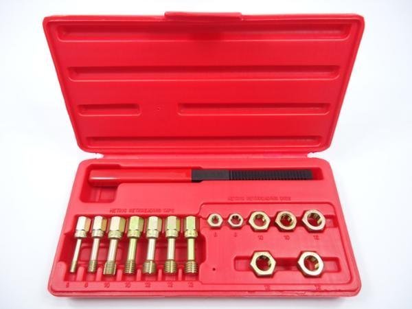 タップ&ダイスセット ボルトタイプ ミリサイズ ピッチやすり付 ねじ山修正工具 M6x1 M8x1.25 M10x1.25 M10x1.5 M12x1.25 M12x1.5 M12x1.75拍卖