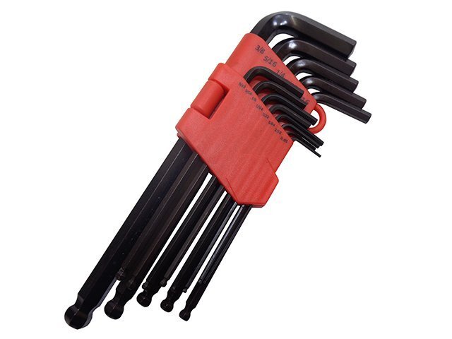 ヘックスレンチ ヘキサゴンレンチ インチサイズ 13pc L型 六角 ボールポイント 六角棒 レンチ ボルト ねじ キャップボルト 締緩 工具拍卖