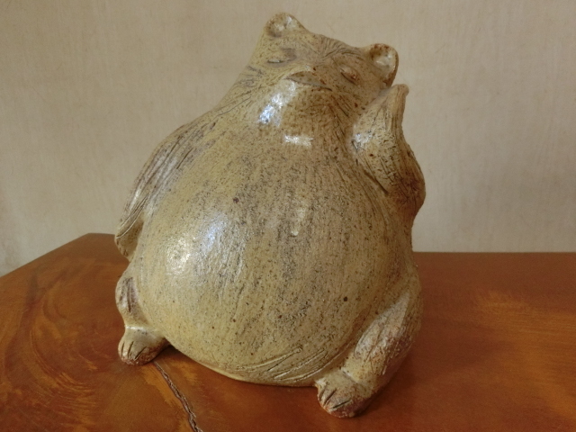 ◆◆美濃 黄瀬戸 狸寝入り たぬきねいり 可愛い◆◆拍卖
