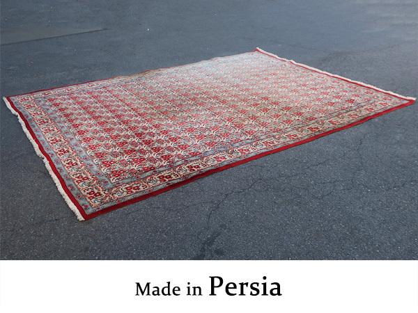 ■P056■美品■ペルシャ絨毯■イラン製■高級■手織り■ウール■ラグ■カーペット■クラシック■大判■幅365㎝×263㎝■拍卖