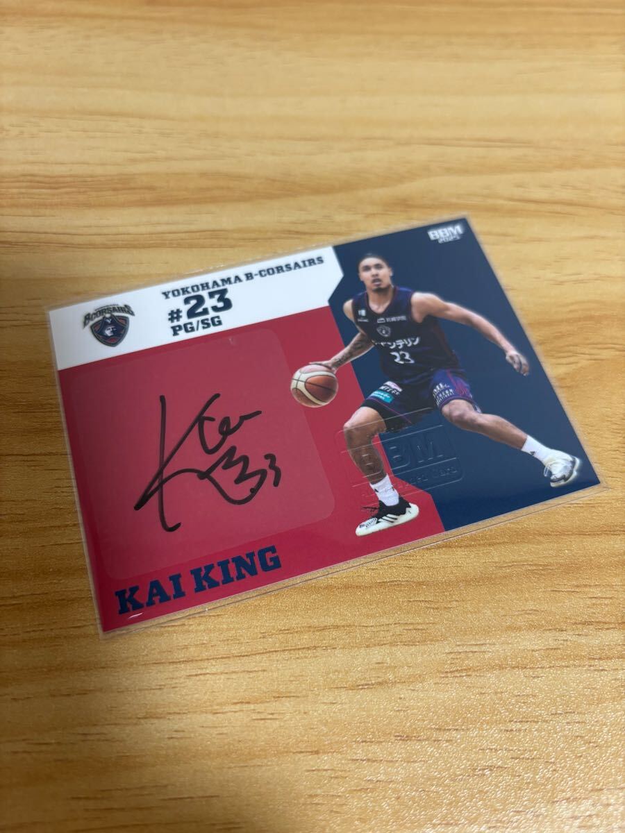 BBM 2024-25 B.LEAGUE FAST BREAK 1st Half 横浜ビー・コルセアーズ キング開 直筆サインカード 50枚限定 バスケットボール拍卖
