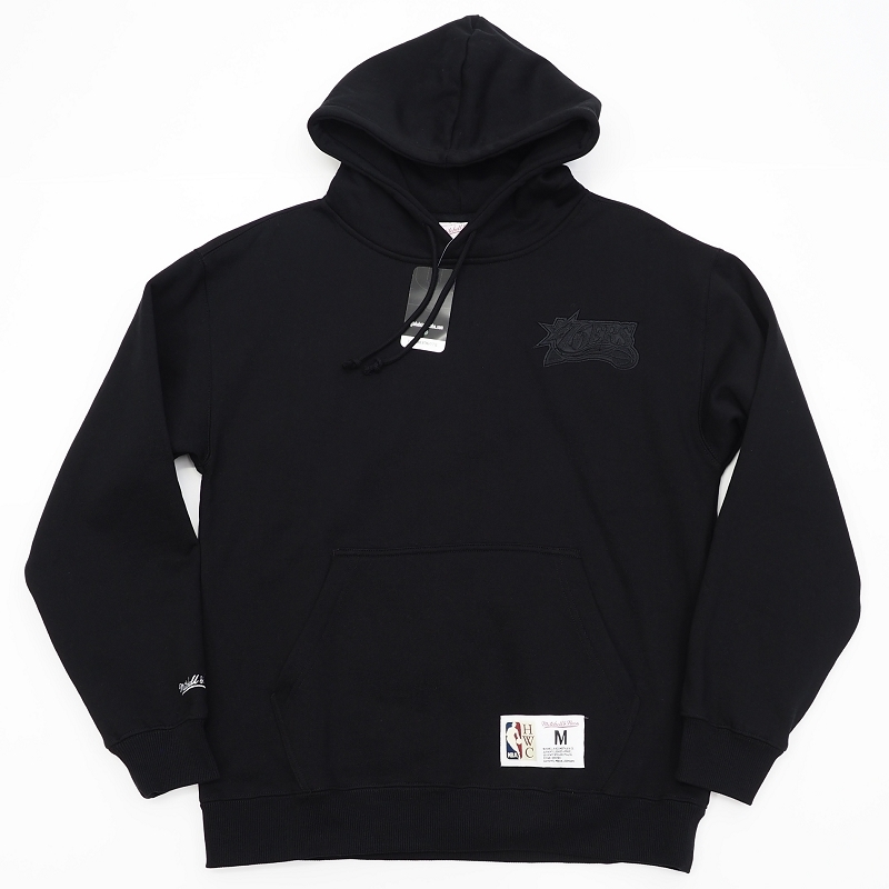 D0504SL 未使用品 Mitchell&Ness/フィラデルフィア 76ers パーカー 【サイズ:M】 ブラック NBA バスケットボール ミッチェルアンドネス 拍卖