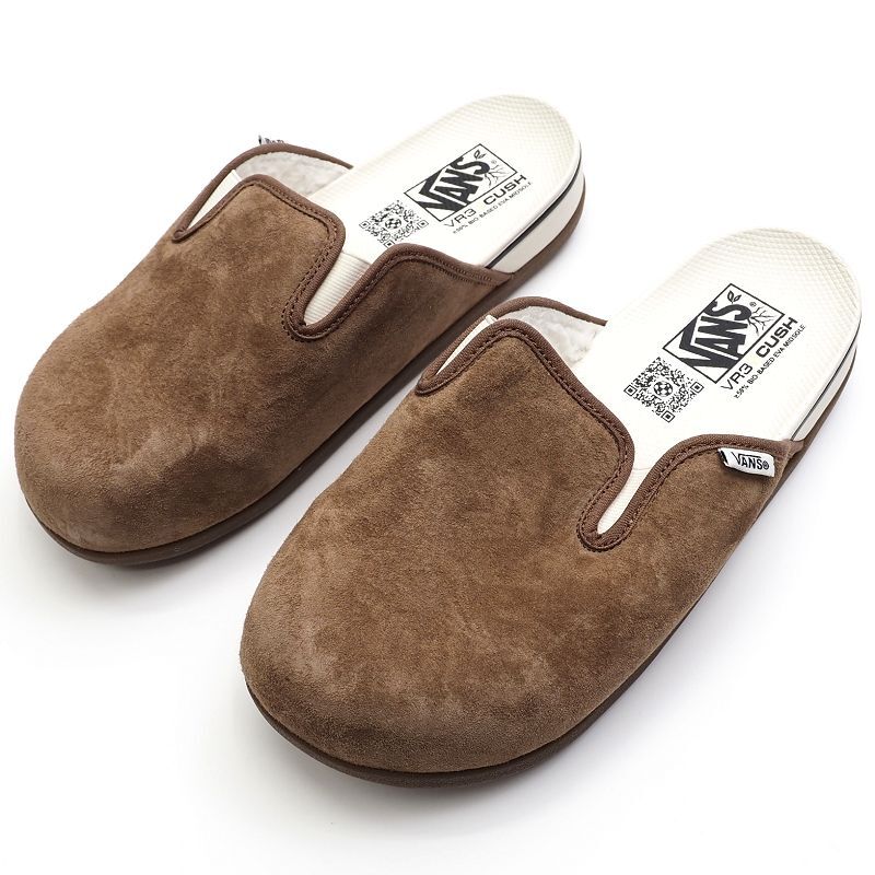 H05246K 未使用品 VANS/Harbor Mule Vr3 レザーサンダル 【サイズ:US9.5(27.5cm)】 Brown/Marshmallow ミュール バンズ メンズ拍卖