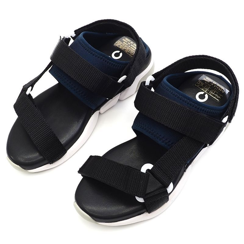 K05319 新品 ORPHIC × F/CE. /CG HQ サンダル 【サイズ:22.5cm】 ブラック/ネイビー オルフィック エフシーイー レディース拍卖