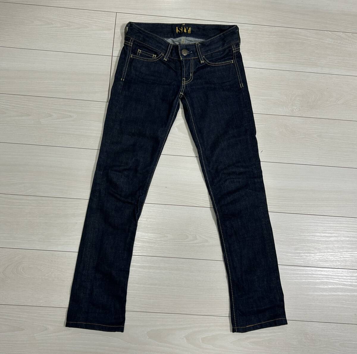 ★スライ SLY インディゴ 日本製 デニムパンツ スキニー ジーンズ 24★拍卖