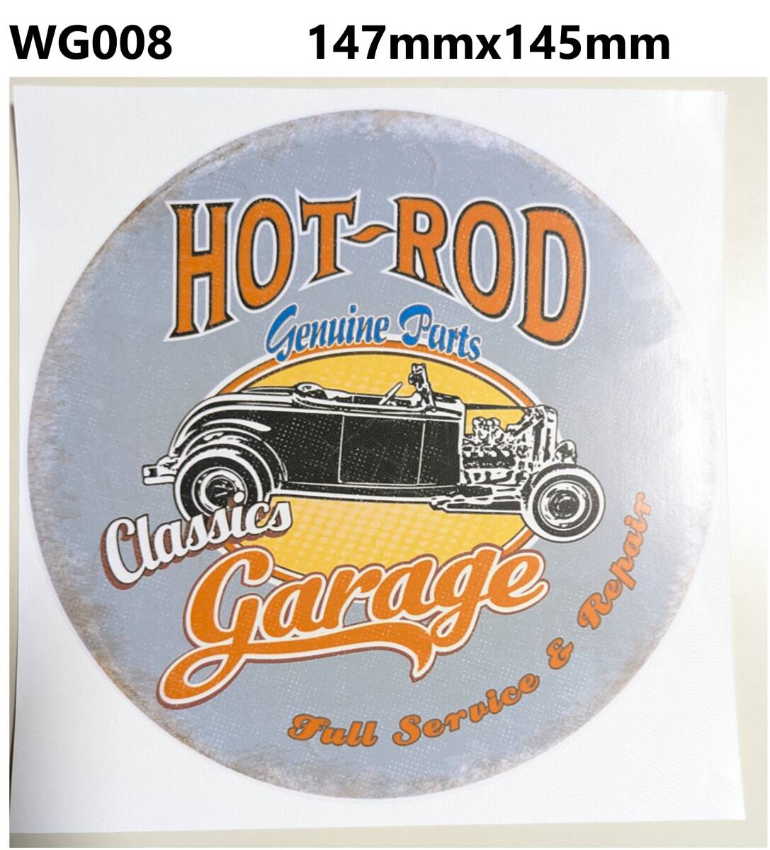 GW08-1 特価~15%OFF ヴィンテージスタイル HOT ROD オイルステッカー ガソリンステッカー ダメージ加工 レトロ ガレージ デカール拍卖