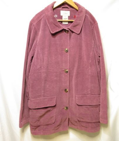 L.L.Bean エルエルビーン ライナー付き コーデュロイジャケット ハーフコート レディース LLビーン カバーオール ハンティングジャケット拍卖