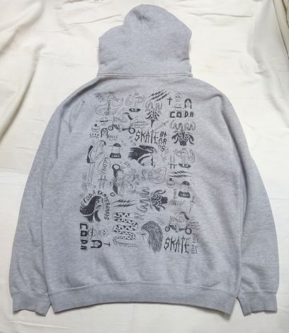 CODA SKATEBOARDS オールド物 ジップパーカー フーディー グレー ビンテージ スウェット スケボー スケートボード 拍卖