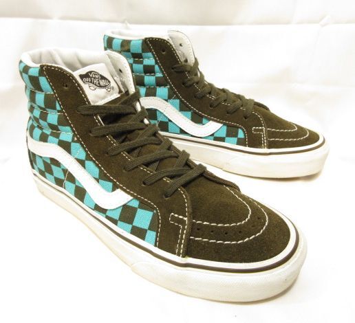 VANS SK8-HI REISSUE 50th 22.5cm 50周年 限定モデル バンズ スケートハイ ハイトップ スエード キャンバス チェッカー柄 市松模様拍卖