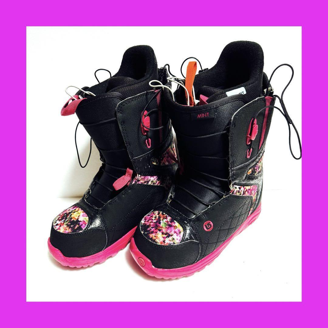 美品 24cm バートン スノーボードブーツ 初心者レディース格安激安特価黒色.拍卖
