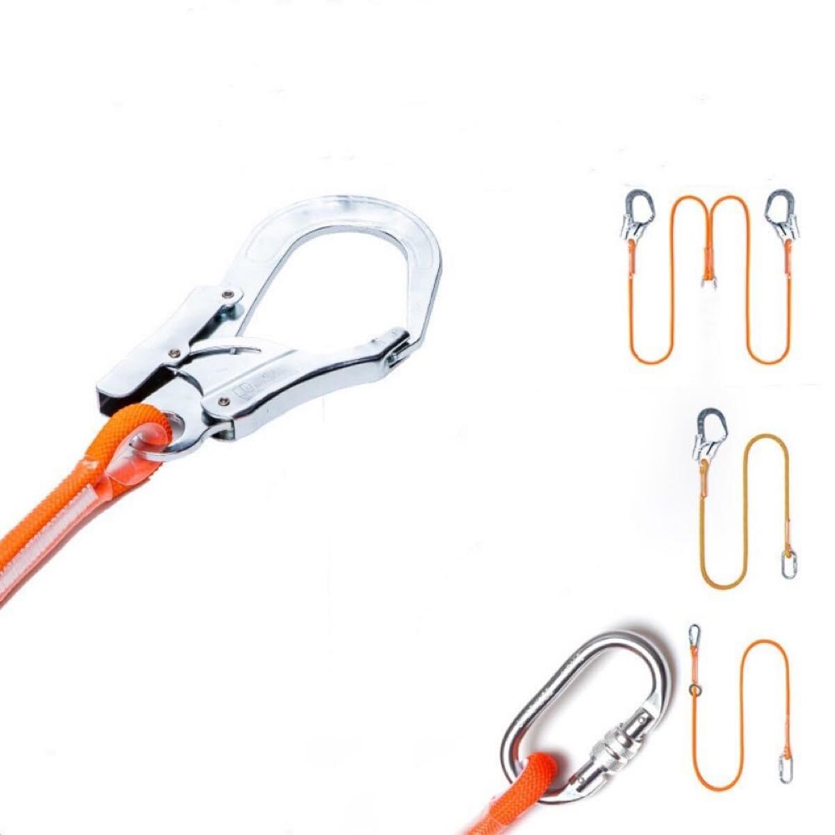 P)ILLIDAN テントロープ 12mm×3M 1本 大きなフック オレンジ ガイロープ パラコード ガイライン タープロープ 防風 キャンプ アウトドア拍卖