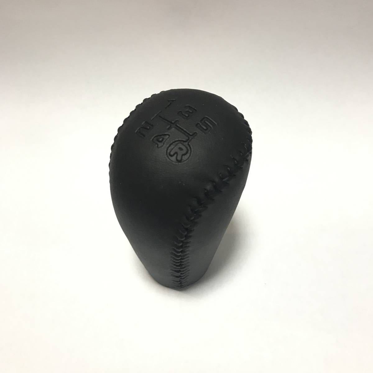 トヨタ用 オールレザーシフトノブ 5速MT用 旧車 AE86 GX71 GX81 ハチロク 頭文字D 黒 ブラック ステッチ 合皮拍卖