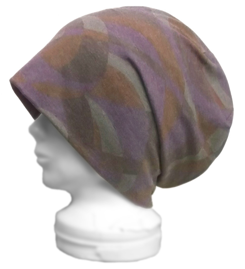 ◇送料無料◇ ハンドメイド◆ルーズワッチキャップ◆幾何学模様 ヴィンテージ風コットンニット ◇ゆったり・小顔効果・オールシーズン◇ 拍卖