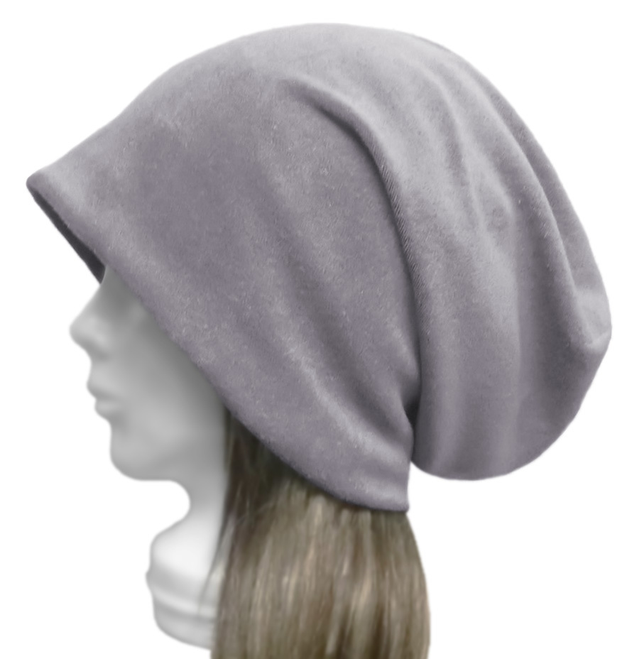 ◇送料無料◇ ハンドメイド◆ロングルーズワッチキャップ◆オーガニックコットン混 綿パイルニット ◇ゆったり・小顔効果・オールシーズン拍卖