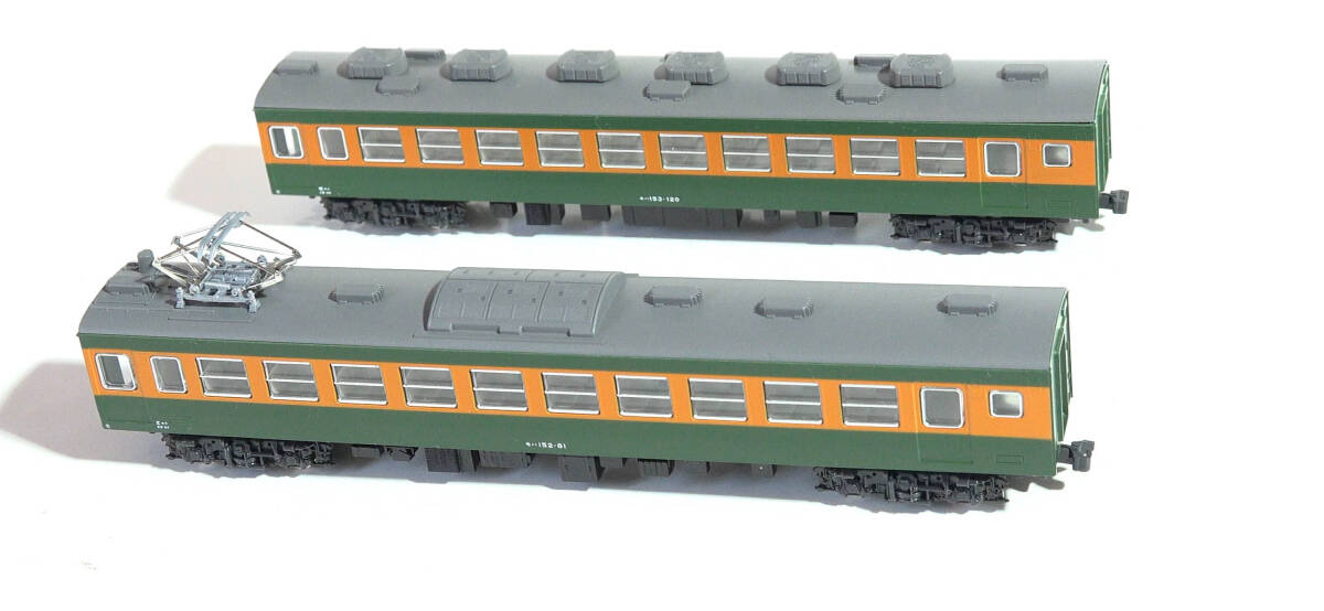 【G46B57●】KATO「モハ152」「モハ153」ケースなし動力なし 153系急行形電車 中古Nゲージ ジャンク カトー拍卖