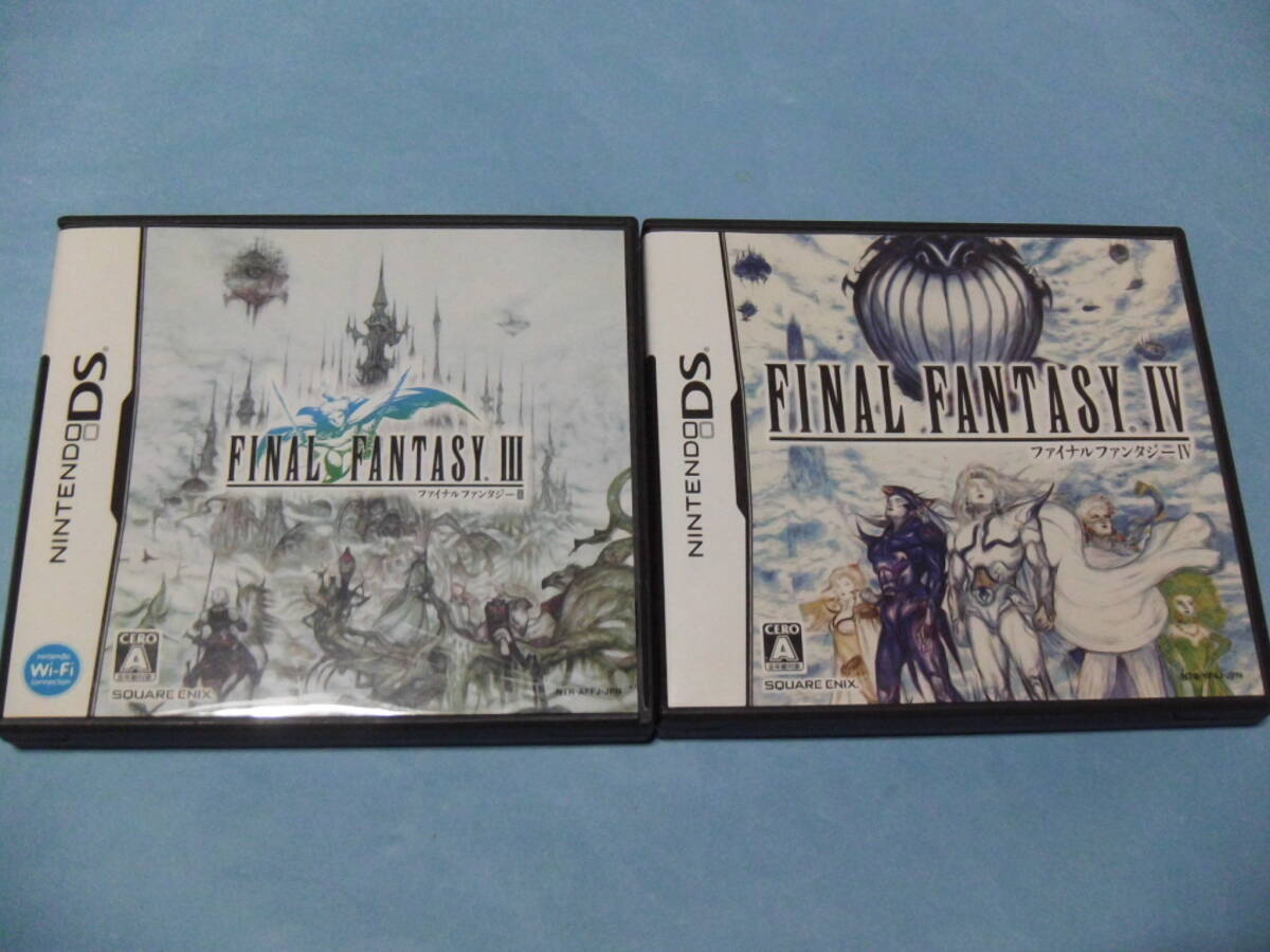 【 送料無料 】▼DS 【ファイナルファンタジーⅢ+ファイナルファンタジーⅣ】ファイナルファンタジー 3+4拍卖