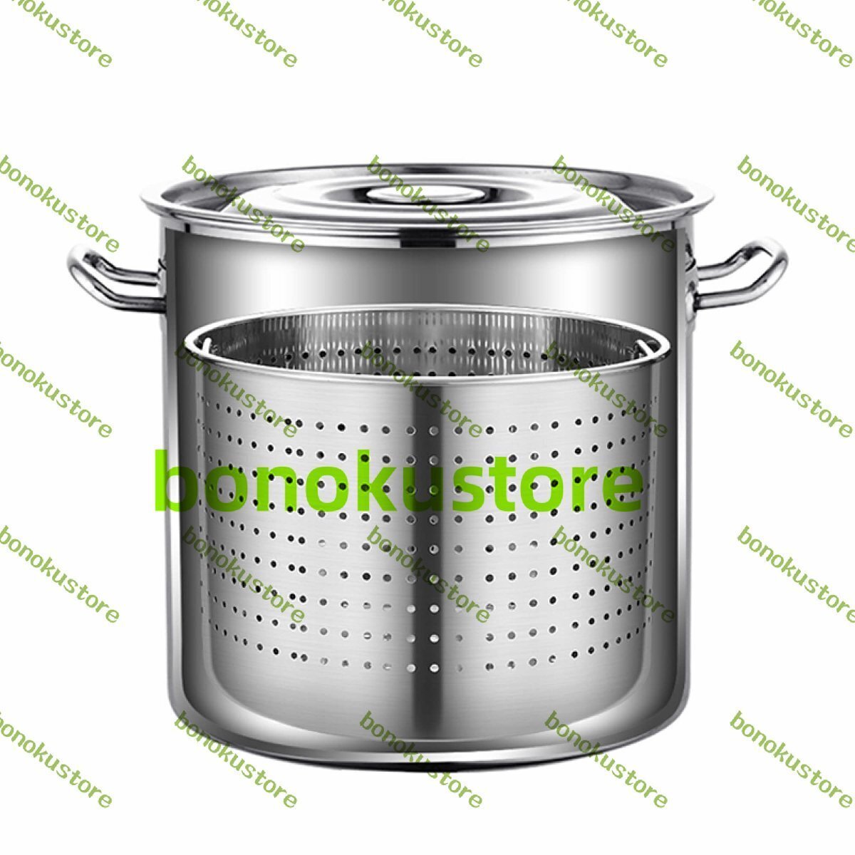 ザリガニ用ヘビーデューティストックポット シーフードターキーフライヤーポット ストレーナーバスケット付き ステンレス鋼45クォート拍卖