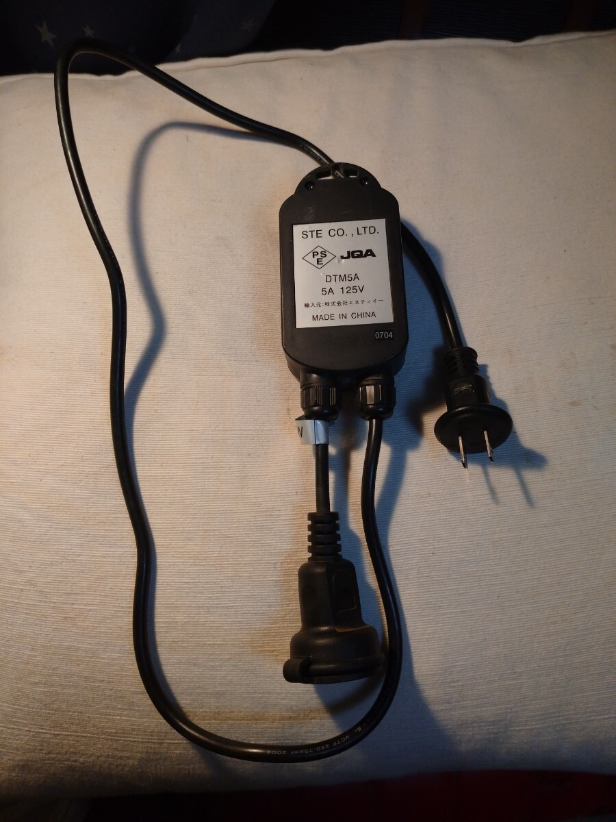 【中古品】イルミネーション デコライト6時間タイマー(光センサーつき)DTM5A 防水仕様 500W拍卖