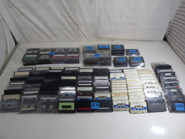 ほ796.【大量】150点 カセットテープ 10分~120分 TDK maxell AXIA等 ノーマル拍卖