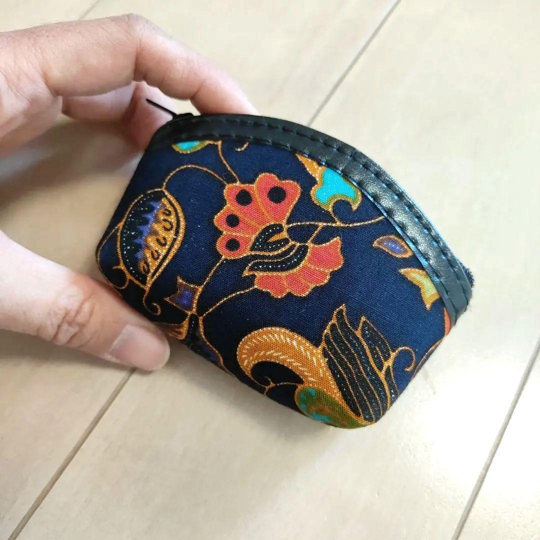 シンガポール リップポーチ 割れあり 小銭入れとしても CAさん制服と同じ生地拍卖