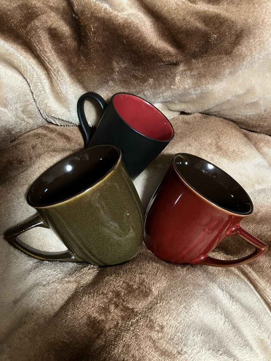 マグカップ 3個 セット 美品 ペア有り レトロ?拍卖
