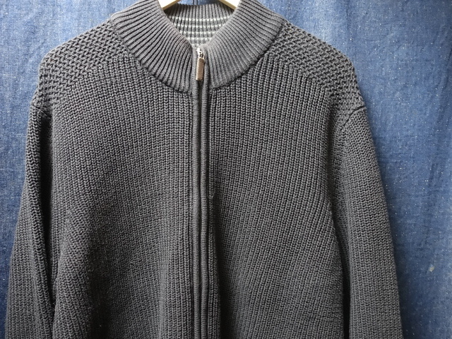 USA 古着 Tasso Elba 無地 フルジップ コットン ニット ドライバーズニット カーディガン L / タッソエルバ / 34拍卖