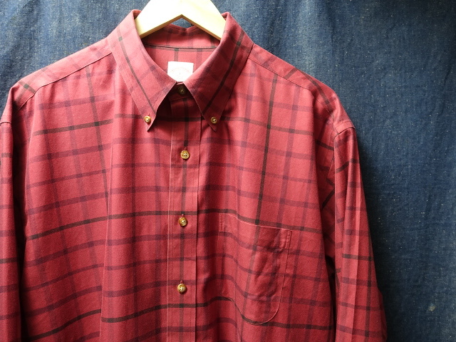 ブルックス ブラザーズ 長袖 コットン チェック ボタンダウン シャツ L / BROOKS BROTHERS アメリカ 古着 / 26拍卖