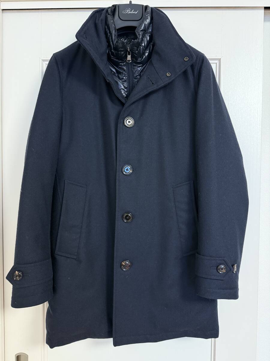 ビジネス利用可能★MONCLER モンクレール★BLAMONT★ウール ダウンコート★ネイビー★サイズ0拍卖