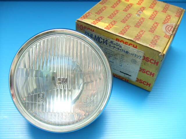 激レア 当時物 カワサキ用 ボッシュ 180パイ ヘッドライト 旧車 丸目 丸型 丸形 Z400LTD Z400B Z250FT Z250LTD Z400RS シビエ マーシャル拍卖
