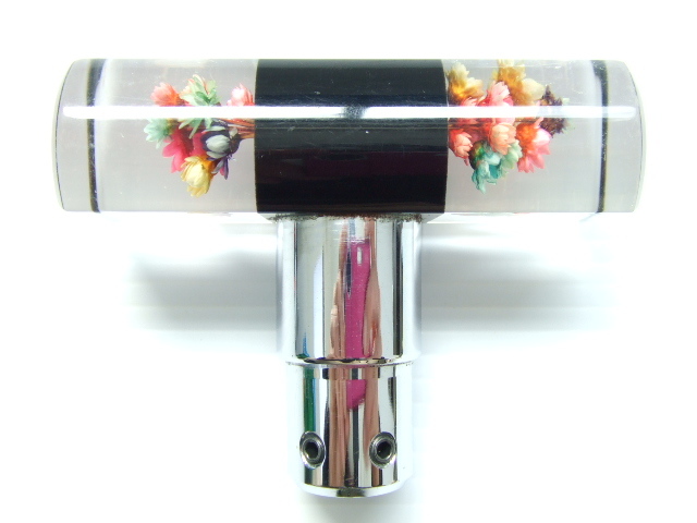 当時物 極上品 AT用 オートマ 水中花 シフトノブ シフトレバー チェンジノブ T字 T型 T字型 旧車 オートマチック 昭和レトロ ビンテージsub拍卖