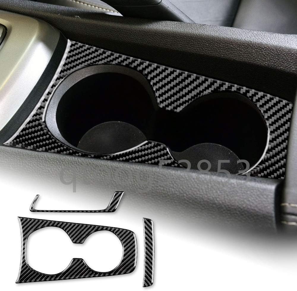 カーボンファイバー カーカップホルダーフレームカバー インテリアトリムカバーデカール シボレーカマロ2010-2015アクセサリー対応拍卖