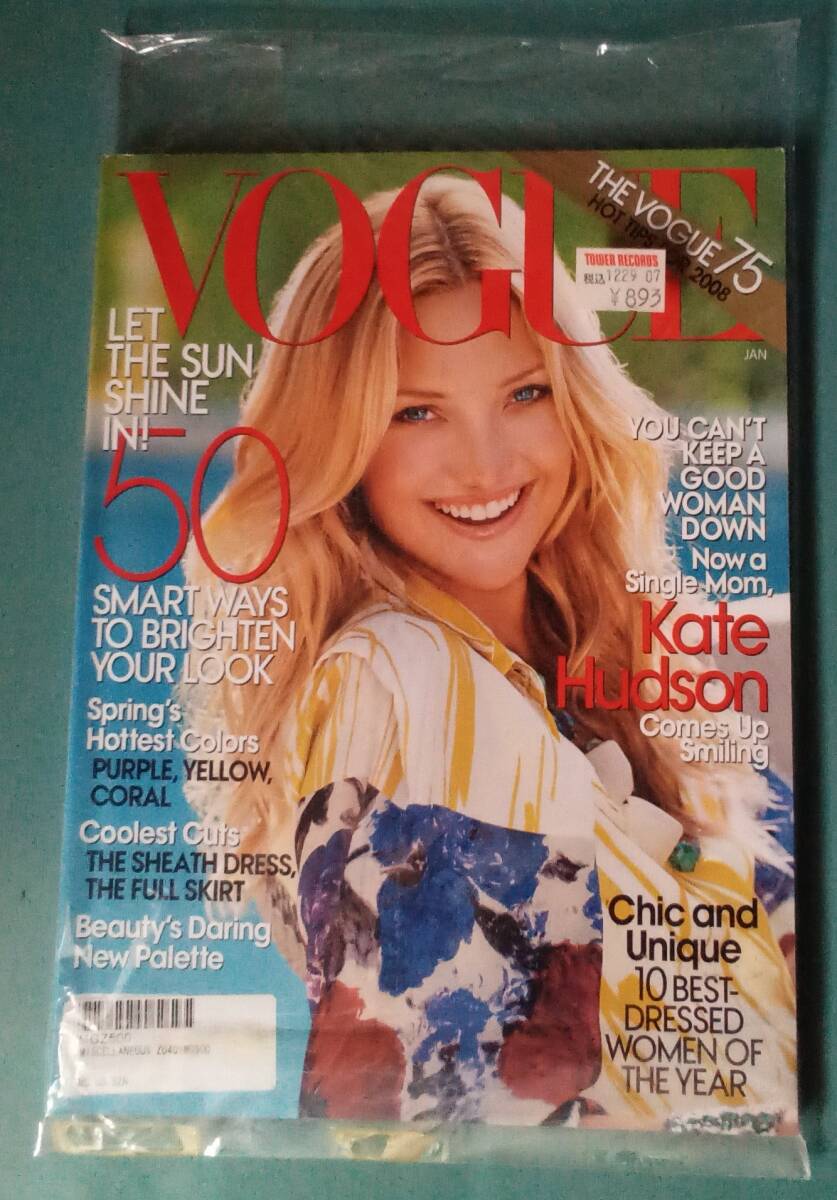 VOGUE JANUARY 2008 Kate Hudson Steven Meisel Natalia Vodianova Craig McDean Patrick Demarchelier ケイト・ハドソン拍卖