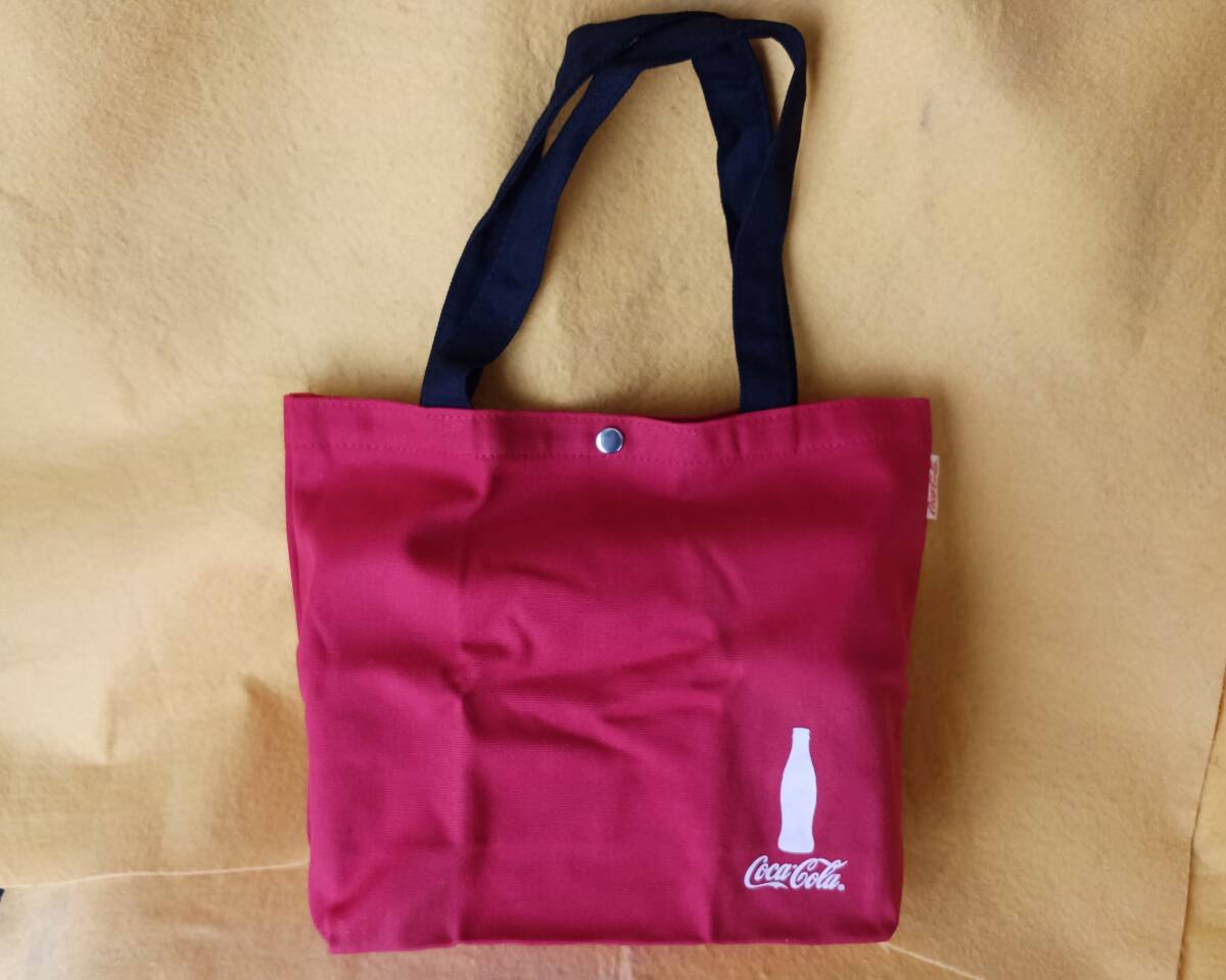 非売品 現品限り コカ・コーラ ミニトート バッグ グッズ 赤色 布製品 レッド拍卖