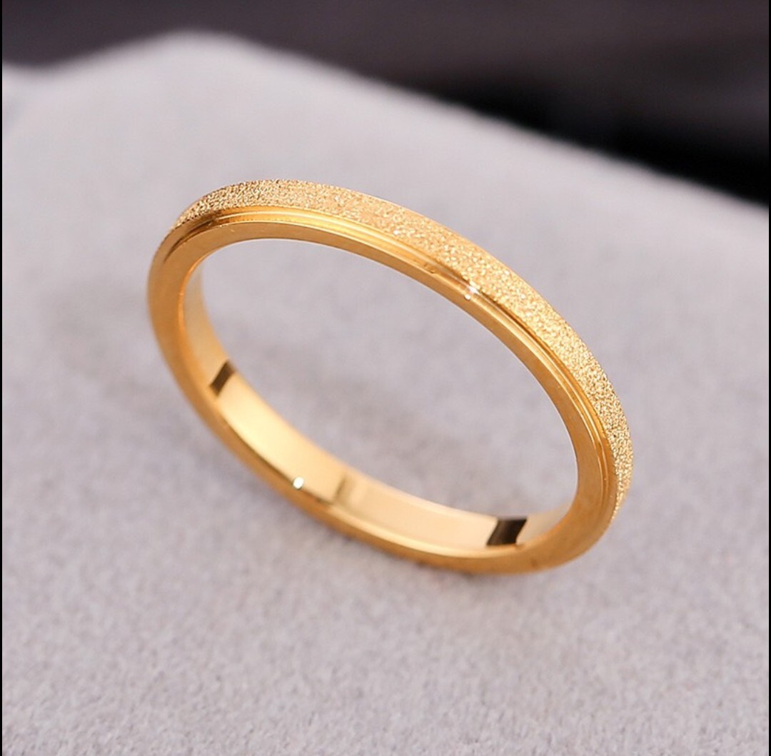 ステンレスリング ラフリング 指輪 ピンキーリング ステンレス指輪 サージカルステンレス 金属アレルギー対応 つけっぱなしOK 拍卖