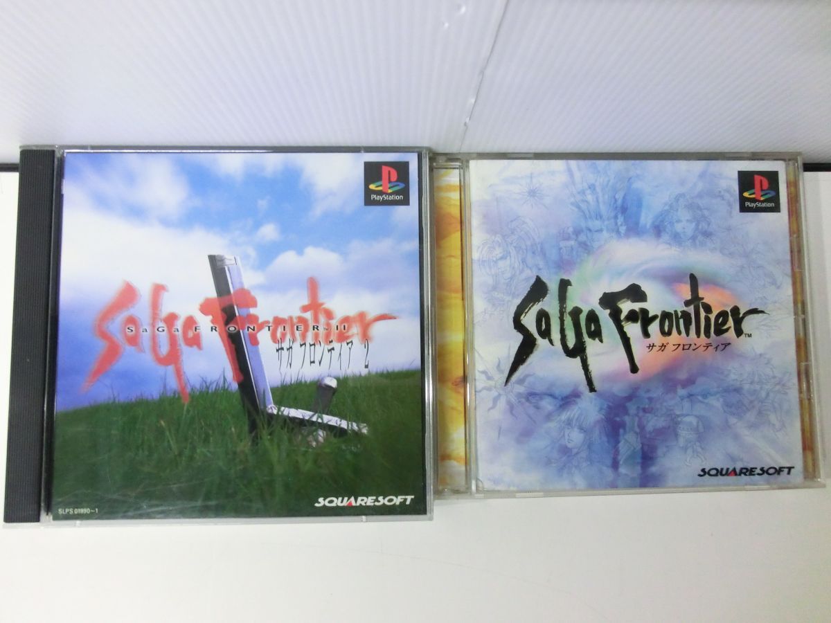 プレイステーション専用ソフト サガフロンティア 1・2 セット スクウェア RPG レトロゲーム拍卖