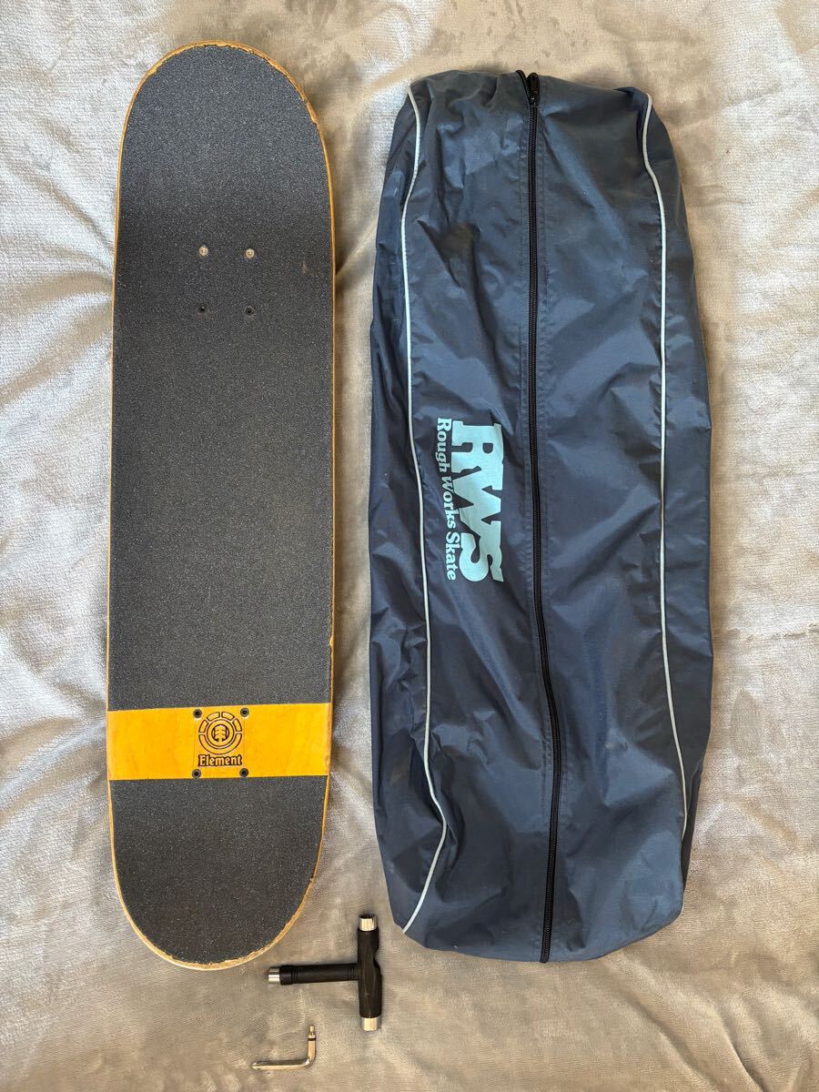 スケートボード スケボー Element INDEPENDENT JERON WILSON STEALTH Rough Works Skate 収納ケース付き フルカスタム拍卖