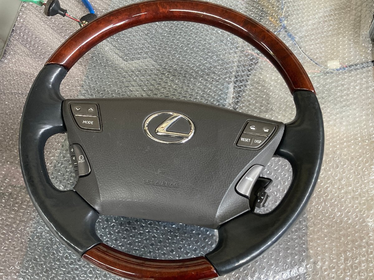 LEXUS レクサス UVF46 LS600hL ステアリング ハンドル  9023拍卖