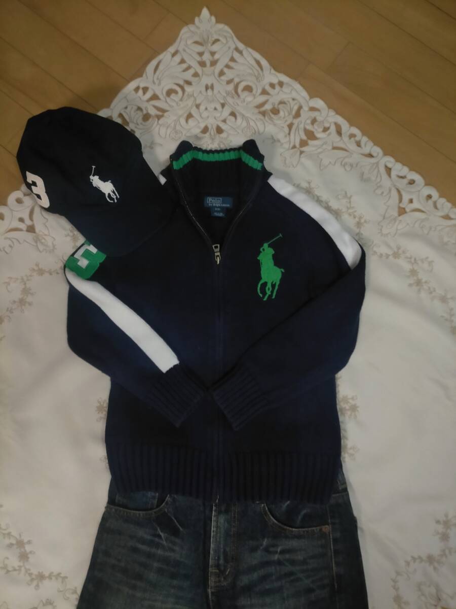 ラルフローレンビッグポニー★ニットアウター ジャケット(140)拍卖