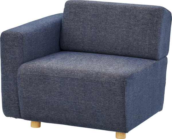 キューブ 片肘ソファ(向かって左肘) CBS-118 ネイビー拍卖