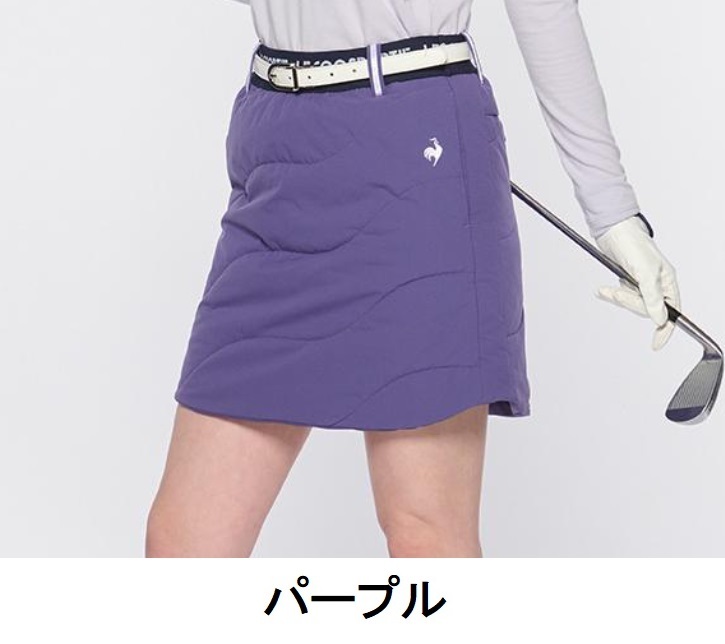ルコック 【le coq sportif 】 レディース 中綿 スカート QGWWJE10 パープル L 【2616】拍卖